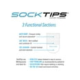 thumbnail image 4 of SockTips Women's and Men's Ultimate Half Sock, 2 Pack, 4 of 5