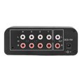 thumbnail image 3 of Mezclador de sonido estéreo Mini mezclador estéreo de entrada y salida RCA de 4 canales con controles de volumen separados para auriculares, 3 of 8