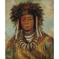 thumbnail image 2 of George Catlin 12x14 Black Ornate Wood Framed Double Matted Museum Art Print Titled: Boy Chief - Ojibbeway (1843), 2 of 5