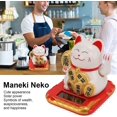 thumbnail image 2 of Lucky Cat Solar Powered Mini Size Bring In Wealth And Treasuredurable Lucky Cat For Car Bedroom Office(), 2 of 5