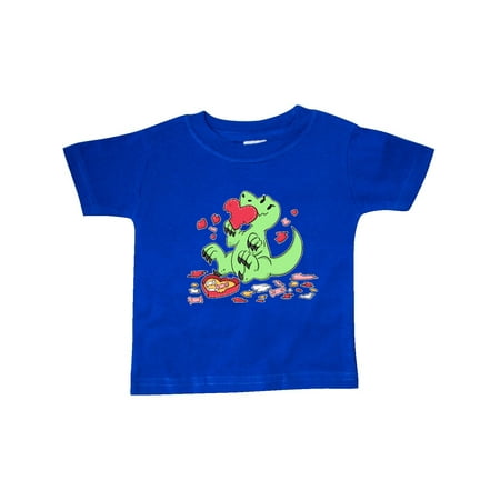 

Inktastic Raptor Destroying Heart Chocolate Box Gift Baby Boy or Baby Girl T-Shirt