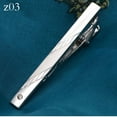 thumbnail image 1 of Clip de corbata estándar para hombre con láser plateado simple, clip de corbata de metal para boda, para novios, negocios, 1 of 4