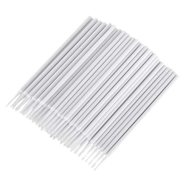 Aplicadores de hisopos de algodón de micro cepillo desechables Eyebrow Eyeliner Mascara Laz extension Maquillaje Labios de lápiz labial Varilletas Maquillaje Blanco 100 PCS Eigraketly CE001469-06