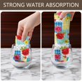 thumbnail image 6 of 2 Pcs Pioneer Flower Floral Print Pattern Kitchen Towels, Funny Microfiber Dish Towel Set, 18" X 26" Tea Towels, 6 of 6