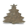 thumbnail image 2 of Contemporary Home Living 8.75" Brown Cast iron Christmas Tree Table Piece, 2 of 5