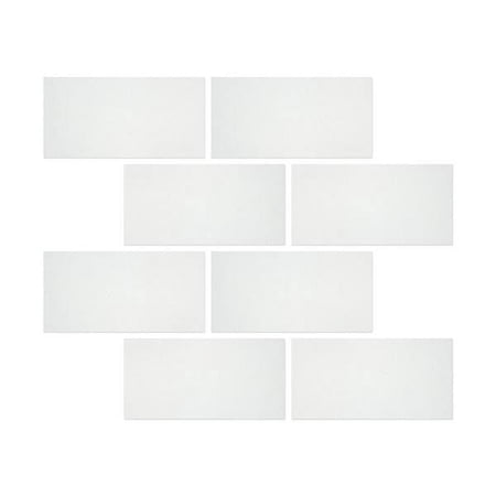 3 X 6 Thassos White Marble Polished Subway Brick Field Tile