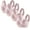 Pinks, variant on Cupless Bra Upgrade 4pc Women's Strapless Lace Underwear with Thin Side Collection and Daily Bra Full-Coverage Bra Style F-619 Pinks 3XL