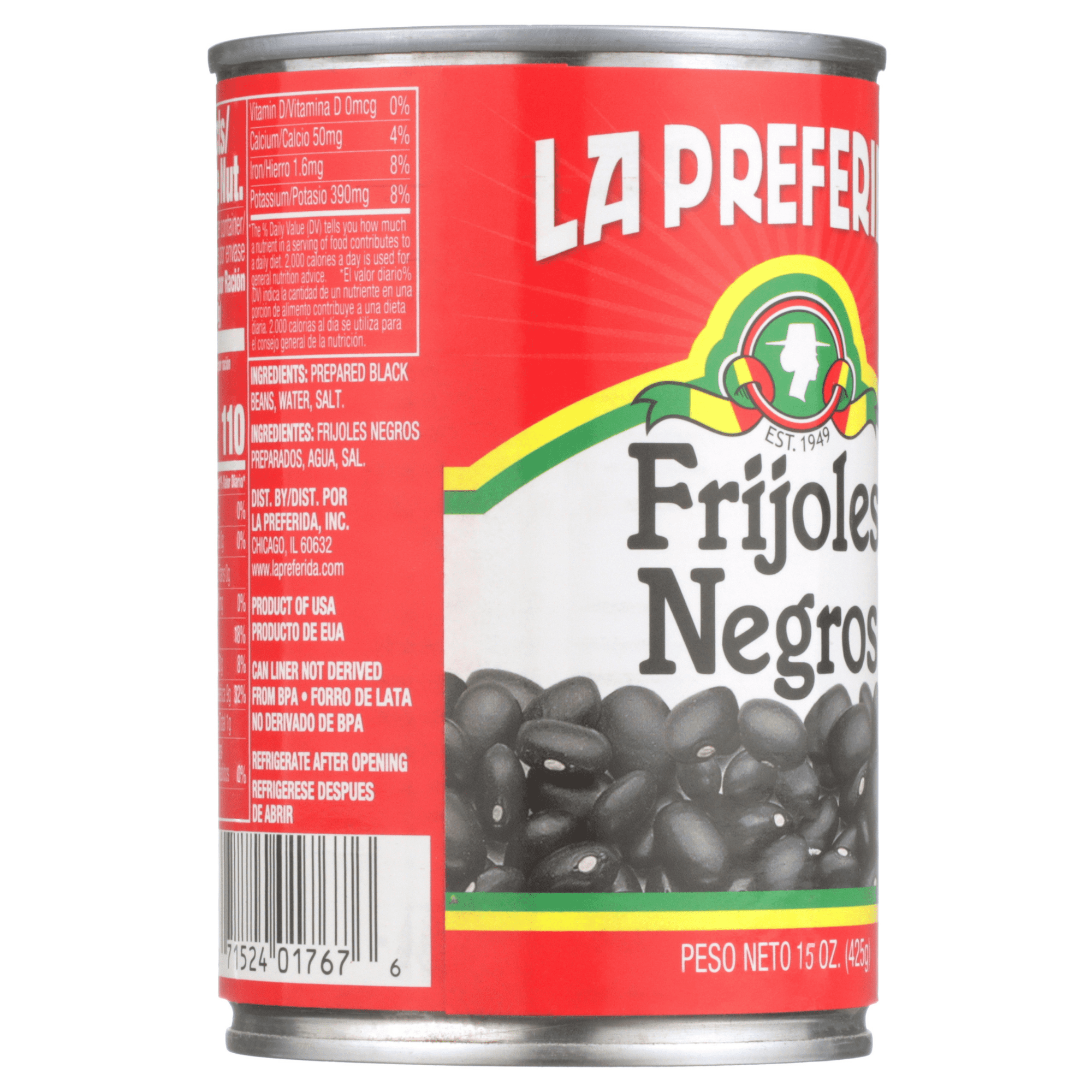 (12 pack) La Preferida Black Beans, 15 oz, Can