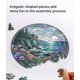 thumbnail image 5 of Acrylic Jigsaw Puzzle Suncatcher, Acrylic Suncatcher Puzzle, for Doors Garden and Window Hanging&Birthday Gift, 5 of 7