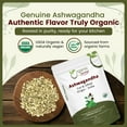 thumbnail image 3 of Organic Way Ashwagandha Root Cut & Sifted (Withania somnifera) - Anxiety & Stress Relief | Organic & Kosher Certified | Vegan, Non GMO & Gluten Free | USDA Certified | Origin - India (1/4 LBS / 4 Oz), 3 of 8