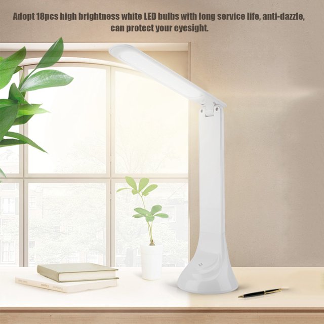 Luz LED plegable recargable, lámpara de escritorio, lámpara de escritorio, cuidado de los ojos para lectura, iluminación de estudio Unbranded ZM00936