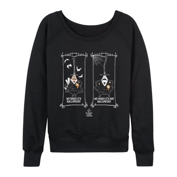The Nightmare Before Christmas - When It's Halloween - Women's French Terry Long Sleeve Pullover