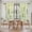 Sage Green, variant on Green Leaves Tier Curtains 24 Inch Length, Summer Botanical Farmhouse Leaf Watercolor Cafe Short Curtains for Bathroom Over Sink, Small Kitchen Curtain Light Filtering Drapes 2 Panels 27.5"Wx24"L