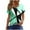 Green, variant on Lumivie Summer Tops For Women Cotton Blend Graphic Tshirts Shirts For Women Trendy Women Blouses Casual Short Sleeve White T Shirts For Women Fitted Cotton