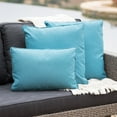 thumbnail image 6 of Corona Outdoor Water Resistant Pillows, Teal, Set of 3, 6 of 6