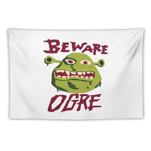 Tapiz de Pared Dazkqbl Beware Ogre 102x152 cm Poliéster