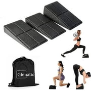 3PCS 12 SQUAT WEDGE BLOCK FOR ENHANCED WORK OUT PERFORMANCE - YOGA FOAM WEDGE INCLINED PEDAL SQUAT ADJUSTABLE