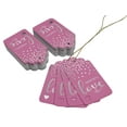 thumbnail image 3 of Inkdotpot Made With Love Text Bottle Tag Real Silver Foil Favor Hang Tags 100 Pack, 3 of 6