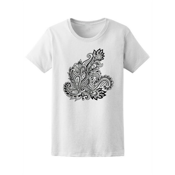 Floral Paisley Boho Graphic Tee Women's -Image by Shutterstock