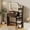 Brown - LED Strip, variant on Pipleo 32" Lighted Mirror Vanity Desk with Power Outlet, Small Makeup Table with 2 Drawers & 6 Shelves, White Vanity for Bedroom, Small Spaces, Easy Assembly