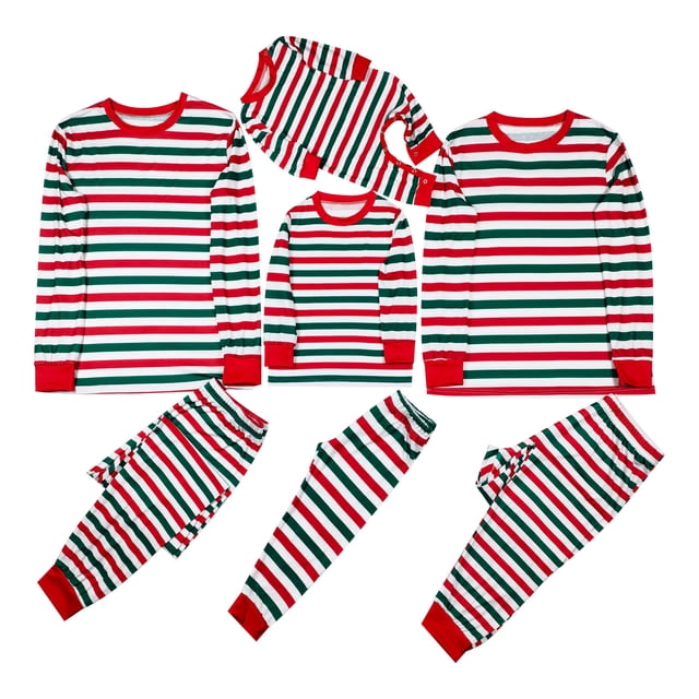 Pijamas de Navidad Para Hombres de La Familia, Blusa Estampada A Cuadros de Papá, Tops + Pantalones, Conjunto A Juego de Navidad Odeerbi ODB188589