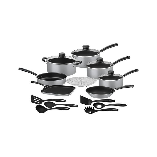 Batería De Cocina Tramontina 18 Piezas New Primaware Gris