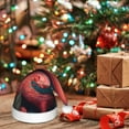thumbnail image 6 of Bingfone Colorful Floral Flamingo for Kids Christmas Hat Santa Hat for Boys Girls Teenager for Christmas New Year Xmas Festive Holiday Party Supplies Gifts, 6 of 6