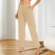 thumbnail image 1 of TaTaai Women's Loose Fit Yoga Pants with Pockets High Waist Stretchy Long Pants Casual Athletic Lounge Bottoms Tummy Control Non See Through Relaxed Fit Gift, 1 of 7