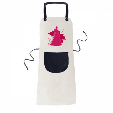 

women posture shadow apron adjustable bib cotton linen bbq kitchen pocket pinafore