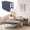 White, variant on Puremind Single Folding Bed wih Mattress, 75" x 24" Rollaway Bed with Four-Fold Mattress, Linen Portable Bed for Small Space/Guest Room, Black