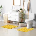 thumbnail image 6 of Yayeee Bath Rugs for Bathroom Floor Set of 2 Non Slip Fluffy Soft Absorbent Mat, Pink White Stars, 6 of 7