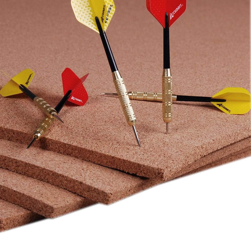 Manton Industrial Cork Sheets: 18" x 24" x 1/2" Thick (2-PK) Bulletin Boards for Home & Office