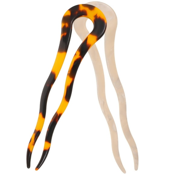 unbranded 2pcs French Hairpins Bun Chignon Pins French Style Hair Pin Updo Bun Hair Sticks