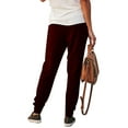 thumbnail image 3 of YAGHYAGH Womens Solid Color Sport Drawstring Elastic Waist Casual Pants, 3 of 3