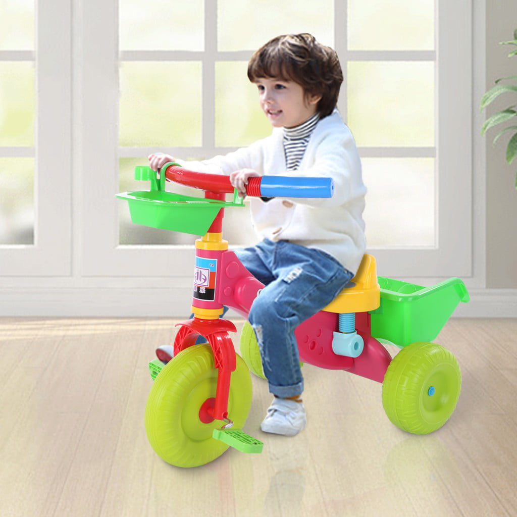 Details about   Kids Toddler Tricycle Bike With Pedal and Storage Box Horn For Children 1-3 Age 