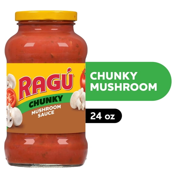 (3 Pack) Ragú Super Chunky Mushroom Pasta Sauce, 24 oz.