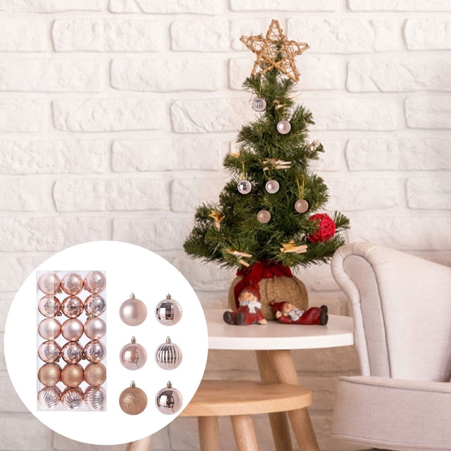 Meitianfacai 36PCS Christmas Xmas Tree Ball Bauble Hanging Home Party Ornament Decor 3CM