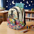 thumbnail image 3 of Kuiaobaty Cat Daisy Print School Bag for Girls Butterfly Print Bookbag Laptop Bag with Side Pockets 17 Inch Backpack Daypack for School, Beige, 3 of 7