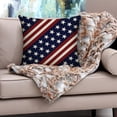 thumbnail image 5 of Miwamany 4th of July Pillows , Independence Day Throw Pillows Outdoor Memorial Day American Flag Stars Patriotic Decorative Cushion for Bed Couch Sofa Home Decor 13.8in, 5 of 5