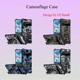 thumbnail image 7 of Camouflage Magnetic Kickstand Case for Xiaomi Poco X4 Pro 5G (Not 4G), Military Grade Heavy Duty Shockproof Protection Army Camo Phone Cover for Xiaomi Poco X4 Pro 5G MC Dark Blue, 7 of 7