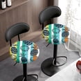 thumbnail image 3 of Chririnla Elastic Round Bar Stool Covers, Pineapple Design Polyester Stretch Stool Cushion Slipcover for Cafes Dining Room, 3 of 6