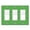 Rocker - Triple (3-Gang), variant on WIRESTER 3-Gang Decorator Light Switch Plate/Wall Plate Cover, Solid Green