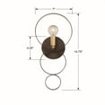 thumbnail image 4 of One Light Wall Sconce In Classic Style 7 Inches Wide By 14.75 Inches High-English Bronze/Antique Gold Finish Crystorama Lighting 581-Eb-Ga, 4 of 8