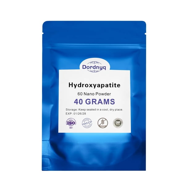 Polvo de hidroxiapatita nano Dordnyq 40 g para reparación dental