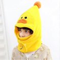 thumbnail image 4 of 1 pcs Duck 4-12 years for children Balaclava Fleece Thick Warm in Win, kids balaclava, 4 of 4