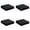 Black, variant on 2Pcs Woven Fabric Chair Cushion, Square Memory Foam Comfortable Chair Pad, Density Memory Sponge Non-Slip Washable Seat Cushion for Kitchen Office Home Patio Garden Couch Sofa Indoor Outdoor