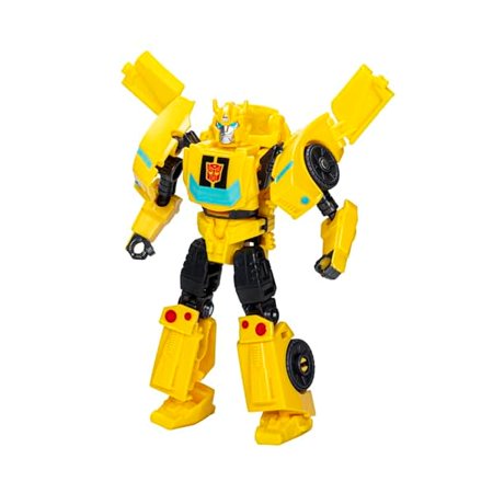 Transformer EarthSpark Warrior Class Bumblebee 5-Inch Robot Action Figure, Converts in 19 Steps, Interactive Toys