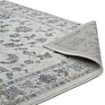 thumbnail image 4 of Modway Lilja Distressed Vintage Medallion 5x8 Area Rug in Ivory and Moroccan Blue, 4 of 7