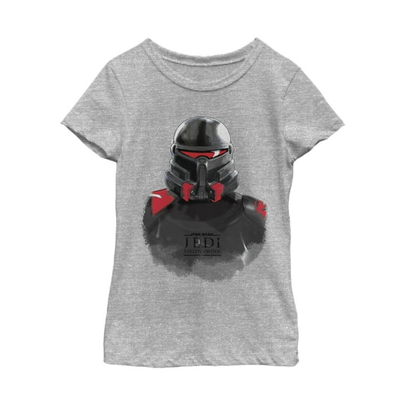 Girl's Star Wars Jedi: Fallen Order Purge Trooper Watercolor Graphic Tee Athletic Heather Medium