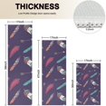 thumbnail image 4 of Feather and Arrow Pattern Kitchen Rugs Sets Of 3,Kitchen Runner Rugs Non Skid Washable,Decorative Kitchen Floor Mats for Kitchen,Sink,Laundry,17"x30"+ 17"x47" + 17"x59", 4 of 6